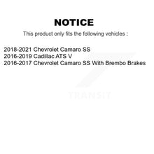 Charger l'image dans la galerie, Rear Coated Drill Slot Disc Brake Rotor Ceramic Pad Kit For Chevrolet Camaro Cadillac ATS KDT-101267