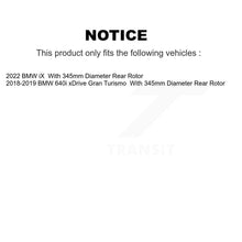 Charger l'image dans la galerie, Front Rear Disc Brake Rotor And Ceramic Pad Kit (6Pc) For BMW iX 640i xDrive Gran Turismo KDT-101274