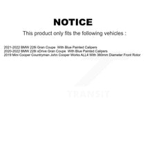 Charger l'image dans la galerie, Front Rear Brake Rotor &amp; Ceramic Pad Kit (6Pc) For Mini Cooper Countryman BMW 228i xDrive KDT-101276