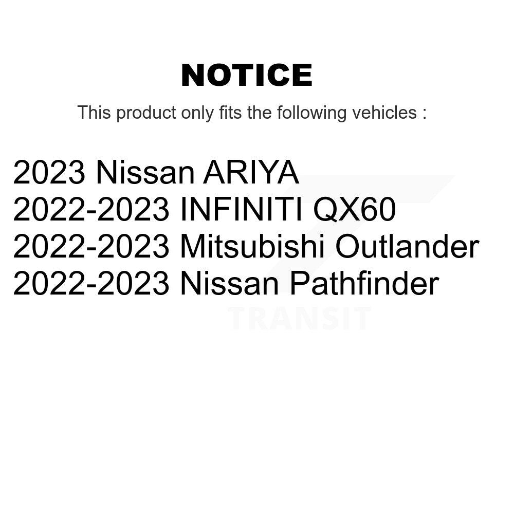 Front Drilled Slot Brake Rotor Ceramic Pad Kit For Mitsubishi Outlander Nissan Pathfinder KDT-101287