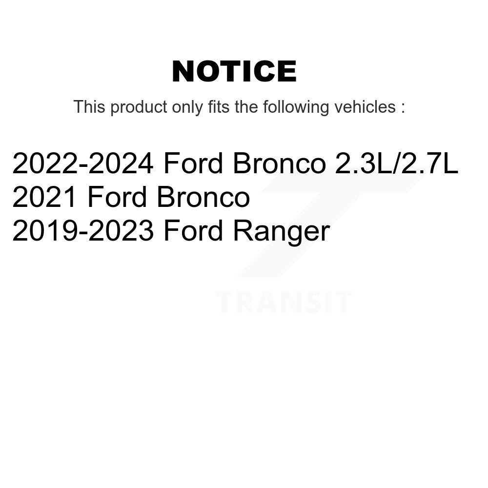 Front Coated Drilled Slotted Disc Brake Rotors And Ceramic Pad Kit For Ford Ranger Bronco KDT-101300