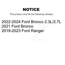 Charger l'image dans la galerie, Front Coated Drilled Slotted Disc Brake Rotors And Ceramic Pad Kit For Ford Ranger Bronco KDT-101300