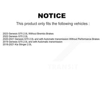Charger l'image dans la galerie, Front Coated Drilled Slotted Disc Brake Rotor Ceramic Pad Kit For Genesis G70 Kia Stinger KDT-101310