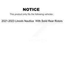 Charger l'image dans la galerie, Front Rear Coated Drilled Slotted Disc Brake Rotor &amp; Ceramic Pad Kit For Lincoln Nautilus KDT-101334