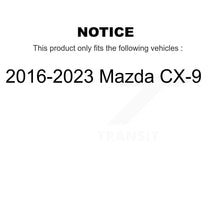 Charger l'image dans la galerie, Front Rear Coated Drilled Slot Disc Brake Rotors Ceramic Pad Kit For 2016-2023 Mazda CX-9 KDT-101337