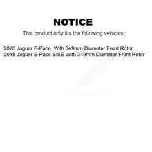 Charger l'image dans la galerie, Front Rear Coated Drilled Slotted Disc Brake Rotors And Ceramic Pad Kit For Jaguar E-Pace KDT-101352