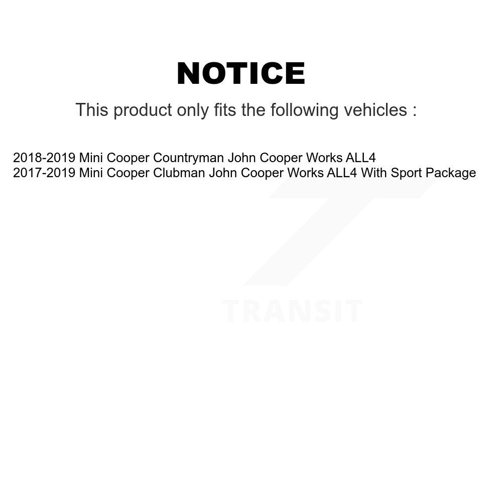 Front Rear Drill Slot Disc Brake Rotor Ceramic Pad Kit For Mini Cooper Countryman Clubman KDT-101355