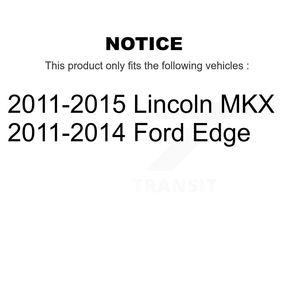 Front Rear Coated Drilled Slot Disc Brake Rotor Ceramic Pad Kit For Ford Edge Lincoln MKX KDT-101851