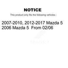 Load image into Gallery viewer, Front Rear Coated Drilled Slotted Disc Brake Rotors And Ceramic Pads Kit For Mazda 5 KDT-101860