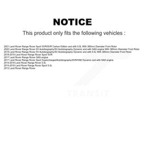 Charger l'image dans la galerie, Front Rear Coated Drill Slot Disc Brake Rotors Ceramic Pad Kit For Land Rover Range Sport KDT-101863