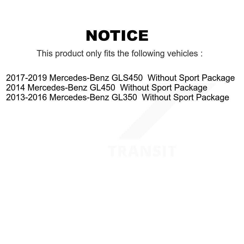 Front Rear Drilled Slot Brake Rotors Ceramic Pad Kit For Mercedes-Benz GL350 GLS450 GL450 KDT-101866