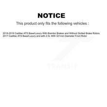 Load image into Gallery viewer, Front Rear Coated Drilled Slotted Disc Brake Rotors And Ceramic Pads Kit For Cadillac ATS KDT-101903