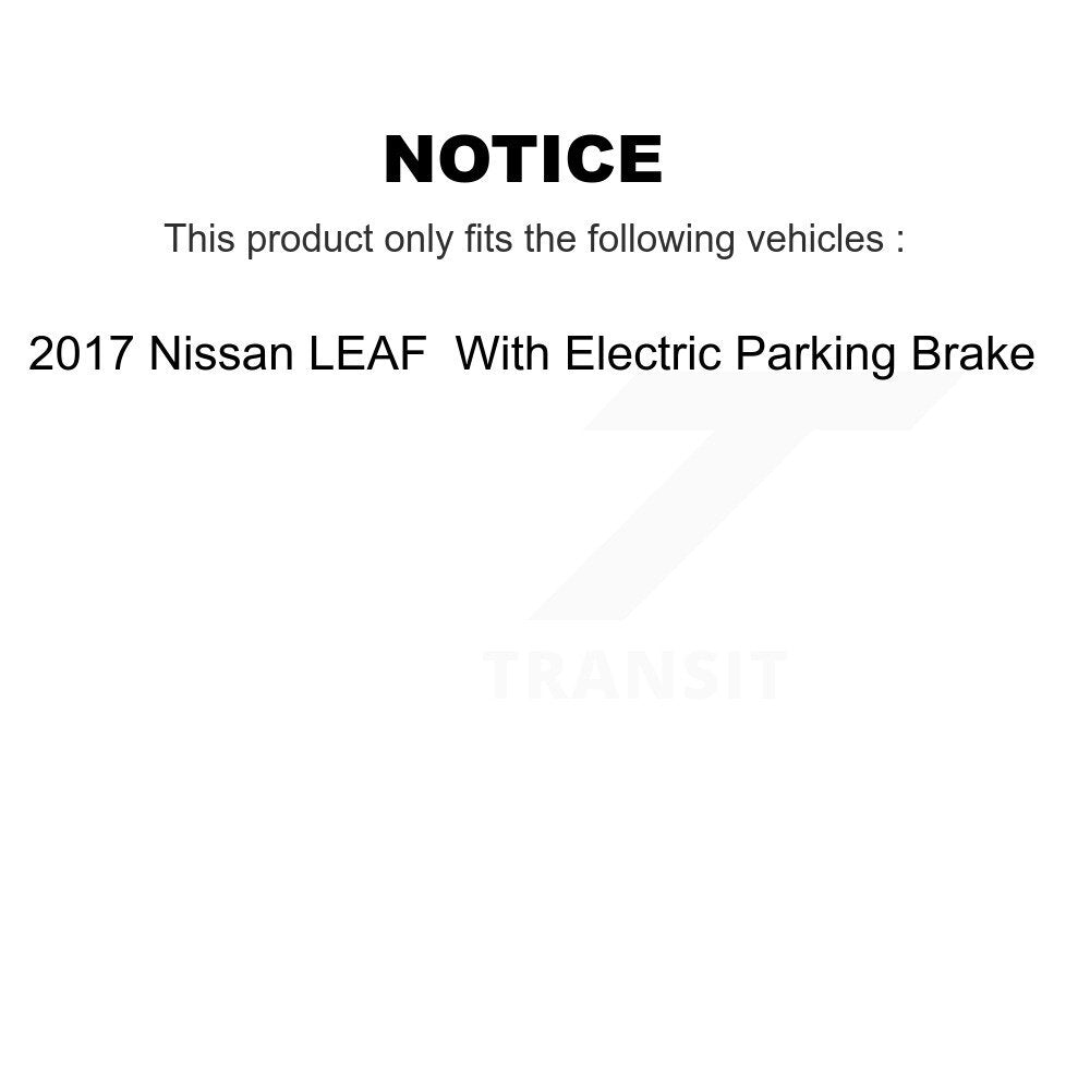 Front Rear Coated Drilled Slotted Disc Brake Rotors And Ceramic Pads Kit For Nissan LEAF KDT-101909