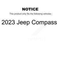 Load image into Gallery viewer, Front Rear Coated Drilled Slotted Disc Brake Rotors Ceramic Pad Kit For 2023 Jeep Compass KDT-101928