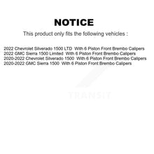 Charger l'image dans la galerie, Front Rear Drill Slot Brake Rotor Ceramic Pad Kit For GMC Sierra 1500 Chevrolet Silverado KDT-101932