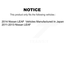 Load image into Gallery viewer, Front Rear Coated Drilled Slotted Disc Brake Rotors And Ceramic Pads Kit For Nissan LEAF KDT-101934