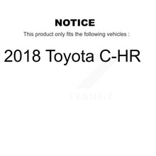 Load image into Gallery viewer, Front Rear Coated Drilled Slotted Disc Brake Rotor &amp; Ceramic Pad Kit For 2018 Toyota C-HR KDT-101936