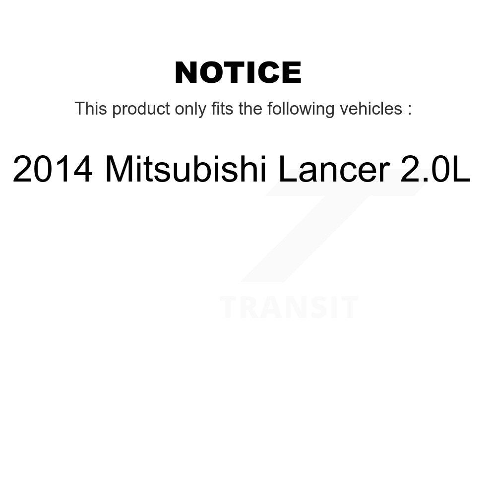 Air Cabin Engine Oil Filters (6 Total) Kit For 2014 Mitsubishi Lancer 2.0L