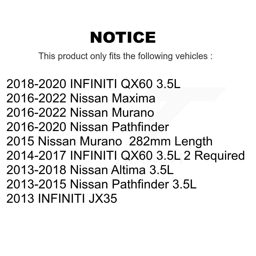 Air Cabin Engine Oil Filters (6 Total) Kit For Nissan Murano Pathfinder Altima