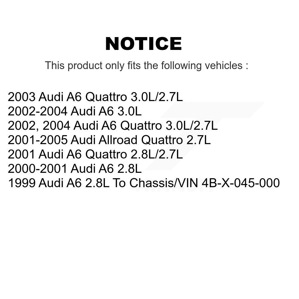 Air Cabin Engine Oil Filters (6 Total) Kit For Audi A6 Quattro Allroad