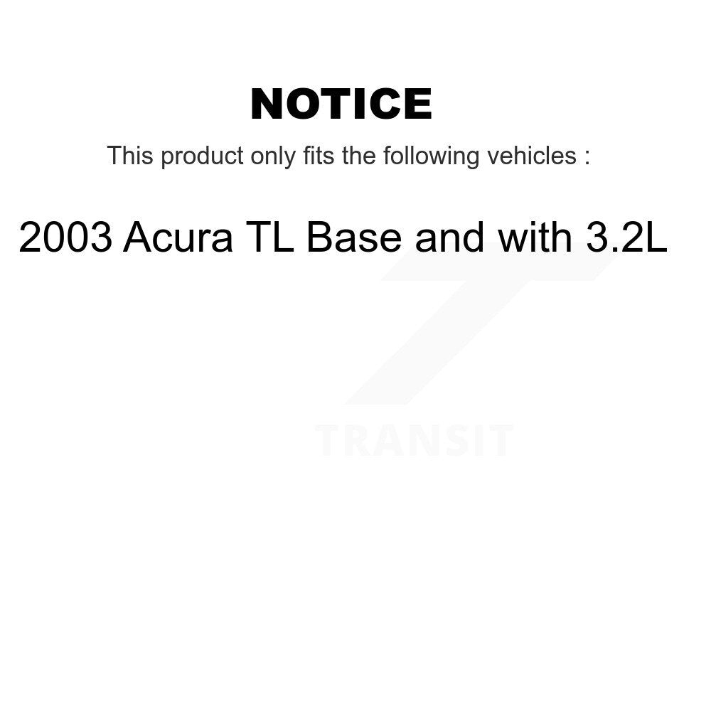 Air Cabin Engine Oil Filters (9 Total) Kit For 2003 Acura TL Base with 3.2L