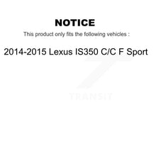 Charger l'image dans la galerie, Front Rear Coated Brake Rotors Ceramic Pad Kit (6Pc) For Lexus IS350 C F Sport