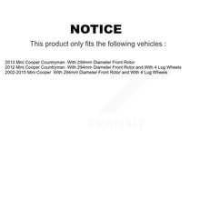 Charger l'image dans la galerie, Front Coated Disc Brake Rotors And Ceramic Pads Kit For Mini Cooper Countryman