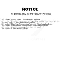 Charger l'image dans la galerie, Front Coated Disc Brake Rotors And Ceramic Pads Kit For Cadillac CTS