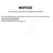 Charger l'image dans la galerie, Front Coated Disc Brake Rotors And Ceramic Pads Kit For Ford Mustang