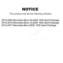 Charger l'image dans la galerie, Front Coated Disc Brake Rotors &amp; Ceramic Pad Kit For Mercedes-Benz GLA250 CLA250