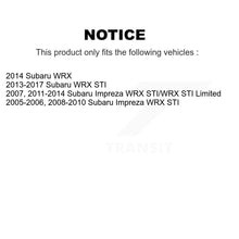 Charger l'image dans la galerie, Front Coated Disc Brake Rotors And Ceramic Pads Kit For Subaru Impreza WRX STI