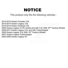 Load image into Gallery viewer, Front Coated Disc Brake Rotor Ceramic Pad Kit For Subaru Forester Outback Legacy