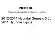 Charger l'image dans la galerie, Front Coated Disc Brake Rotors And Ceramic Pads Kit For Hyundai Genesis Equus