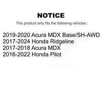 Charger l'image dans la galerie, Front Coat Disc Brake Rotors Ceramic Pad Kit For Honda Pilot Acura MDX Ridgeline