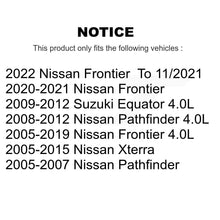 Charger l&#39;image dans la galerie, Front Coated Brake Rotor &amp; Ceramic Pad Kit For Nissan Frontier Pathfinder Xterra