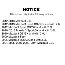 Charger l'image dans la galerie, Front Coated Disc Brake Rotors And Ceramic Pads Kit For Mazda 3 Sport