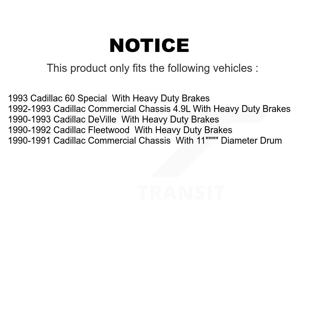Front Coat Brake Rotor Ceramic Pad Kit For Cadillac DeVille Fleetwood 60 Special