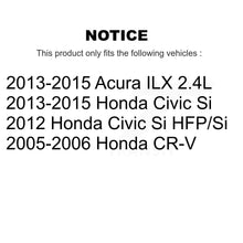 Charger l'image dans la galerie, Front Coated Disc Brake Rotor And Ceramic Pad Kit For Honda Civic CR-V Acura ILX