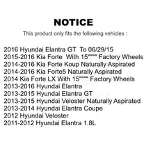 Charger l'image dans la galerie, Front Coat Brake Rotor Ceramic Pad Kit For Hyundai Elantra Kia Forte Veloster GT