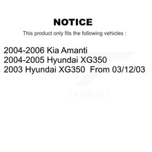 Charger l'image dans la galerie, Front Coated Disc Brake Rotors And Ceramic Pads Kit For Kia Amanti Hyundai XG350