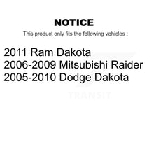 Load image into Gallery viewer, Front Coated Brake Rotors Ceramic Pad Kit For Dakota Dodge Mitsubishi Raider Ram