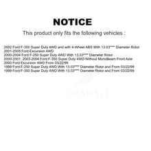 Charger l'image dans la galerie, Front Coat Brake Rotor Ceramic Pad Kit For Ford F-250 Super Duty F-350 Excursion