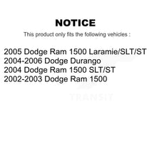 Charger l'image dans la galerie, Front Coated Disc Brake Rotors And Ceramic Pads Kit For Dodge Ram 1500 Durango