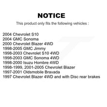 Charger l'image dans la galerie, Kit de plaquettes en céramique pour Rotor de frein avant, pour Chevrolet S10 Blazer GMC Sonoma Jimmy 