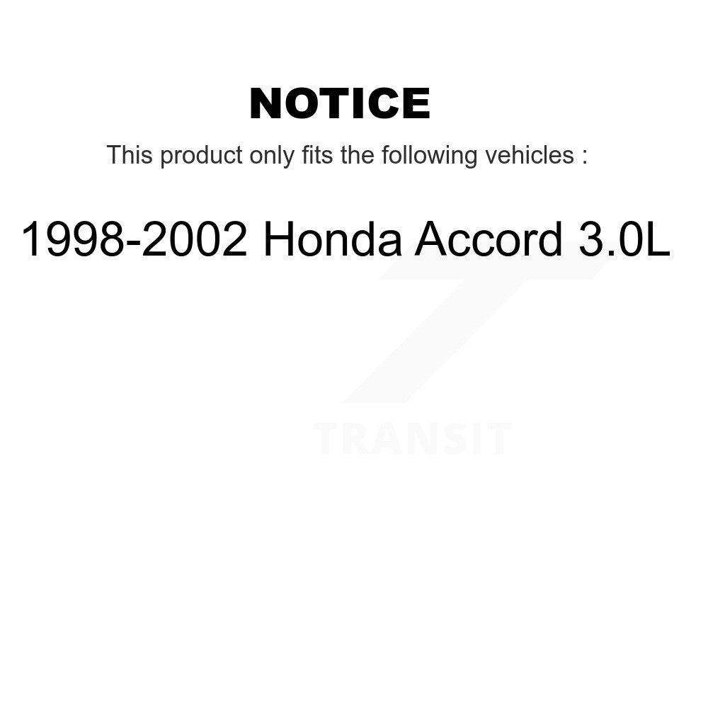 Rotors de frein à disque à revêtement avant et kit de plaquettes en céramique pour Honda Accord 3.0L 1998-2002 