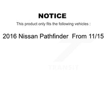 Load image into Gallery viewer, Front Coated Brake Rotor &amp; Ceramic Pad Kit For 2016 Nissan Pathfinder From 11 15