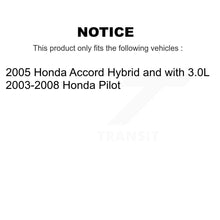 Charger l'image dans la galerie, Front Coated Disc Brake Rotors And Ceramic Pads Kit For Honda Pilot Accord