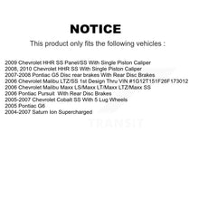 Load image into Gallery viewer, Front Rear Coat Brake Rotors Ceramic Pad Kit For Chevrolet Cobalt Saturn Ion HHR