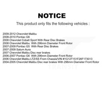 Charger l'image dans la galerie, Front Rear Coat Brake Rotor Ceramic Pad Kit For Chevrolet Malibu Pontiac G6 Aura