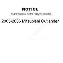 Charger l'image dans la galerie, [Front+Rear] 2005-2006 Mitsubishi Outlander Premium Coated Rotors &amp; Ceramic Pads Brake Kit For Max Braking